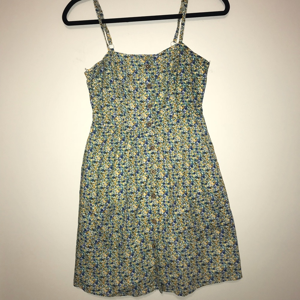 Floral Jumper Button Down Dress